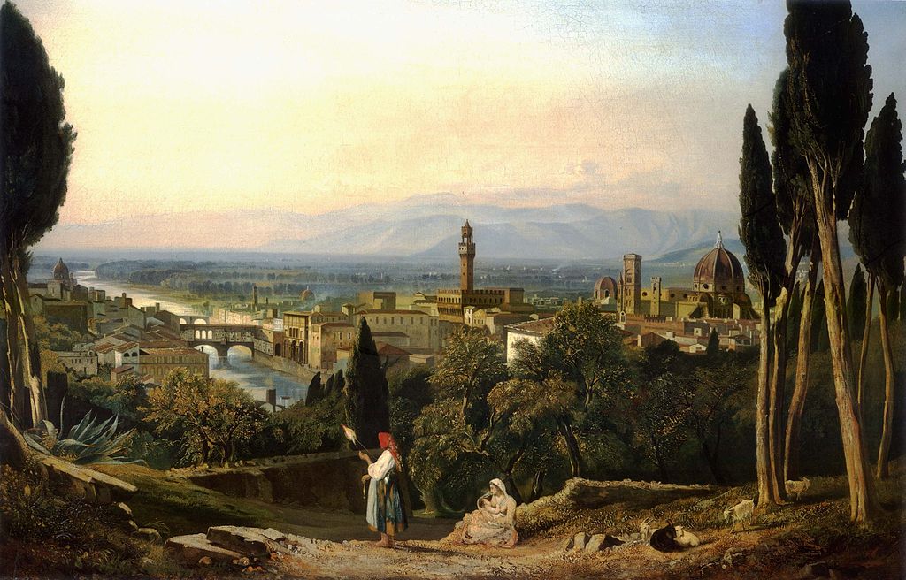 William James Muller (1812-1845) - View Of Florence And The River Arno From St.Miniato